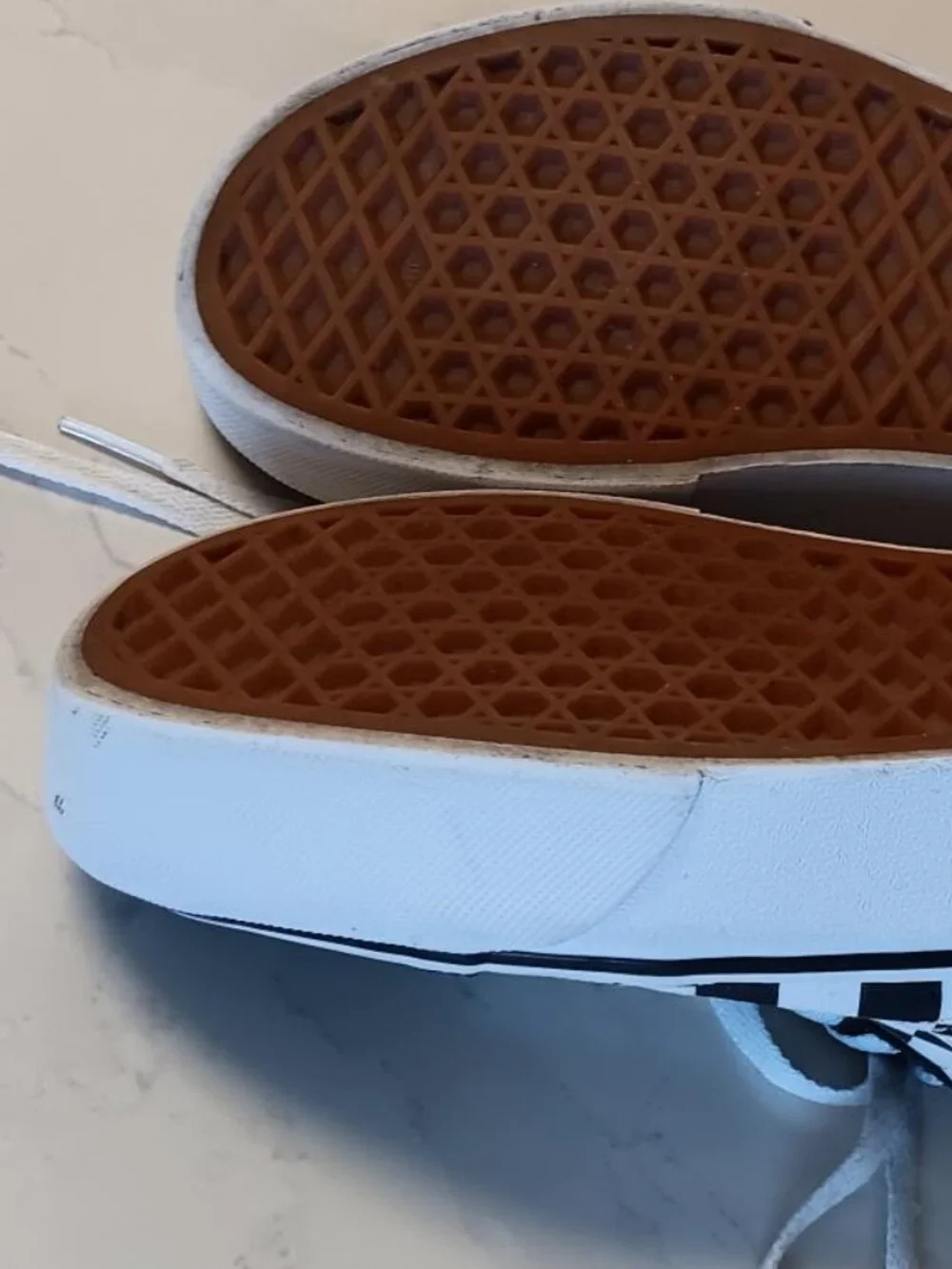 VANS Kids Black and White Checkerboard Canvas Sneakers Size 4.0